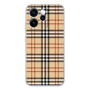Чехол с Брендами одежды на ОППО Рено 15 Про (Burberry стиль)