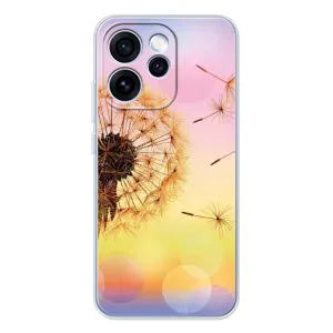 Силиконовый Чехол с одуванчиками на OPPO Reno 15 Pro (Цветок-одуванчик)
