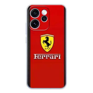 Силиконовый бампер с картинкой машины на OPPO Reno 15 Pro (Ferrari Logo)