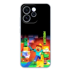 Чехлы для OPPO Reno 15 Pro (Персонажи Майн Крафт) (Герой Майнкрафт)