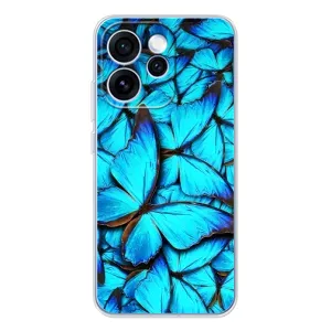 Силиконовый бампер с картинкой животных для OPPO Reno 15 Pro (Крылья бабочек)