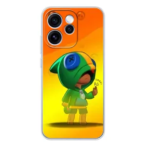 Чехол Бравл Старс для OPPO Reno 15 Pro (LEON в кофте)