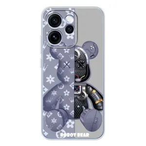 Силиконовый чехол для OPPO Reno 15 Pro (Медведь Louis Vuitton)