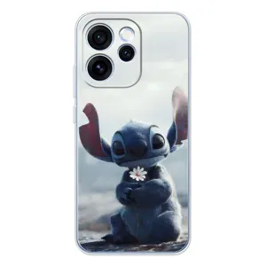 Чехол с рисунком Стич для OPPO Reno 15 Pro (Стич с цветочком)