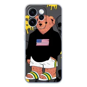 Чехлы Мишка Тедди для ОППО Рено 15 Про (Teddy USA)