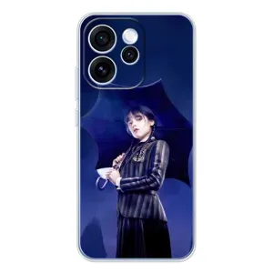 Чехлы с принтом Уэнсдей на OPPO Reno 15 Pro (Уэнсдей с зонтом)