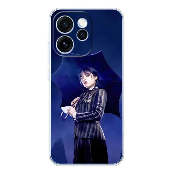 Чехол с рисунком «Уэнсдей с зонтом» для OPPO Reno 15 Pro