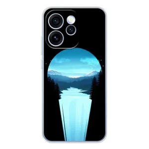 Летний Чехол на OPPO Reno 15 Pro (Синий Водопад)