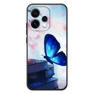 Силіконовий бампер з картинкою звірів для OPPO Reno 15 (Метелик синій)
