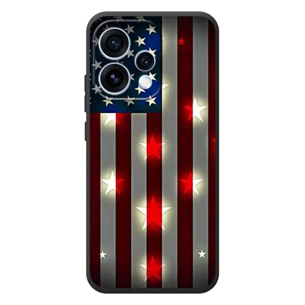 Чехол с рисунком «Флаг США 2» для OPPO Reno 15 Чехол с рисунком «Флаг США 2» для OPPO Reno 15