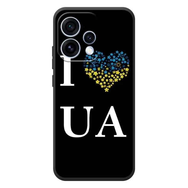 Чехол с рисунком «I Love UA» для OPPO Reno 15 Чехол с рисунком «I Love UA» для OPPO Reno 15