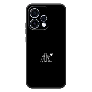 Чохол з картинками на чорному фоні для OPPO Reno 15 (Книжки)