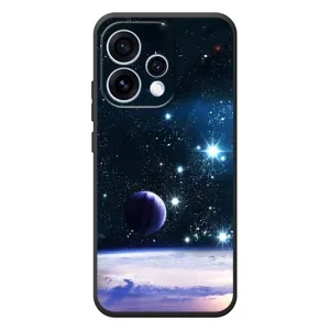 Чехол (ТПУ) с планетами на OPPO Reno 15 (Космический вид)
