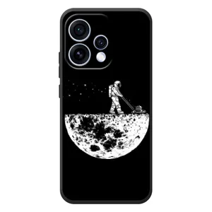 Силиконовый Чехол с принтом "Космонавты" на OPPO Reno 15 (Космонавт)