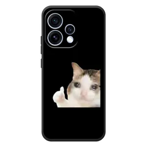 Бампер с принтом Мемы для OPPO Reno 15 (Кот в слезах)
