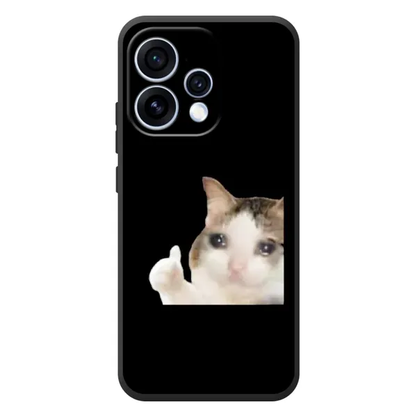 Чехол с рисунком «Кот в слезах» для OPPO Reno 15 Чехол с рисунком «Кот в слезах» для OPPO Reno 15