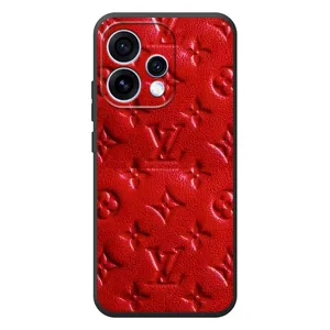 Текстурний Чохол Louis Vuitton для
OPPO Рено 15 (Червоний ЛВ)