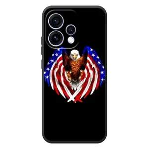 Чехол Флаг USA для OPPO Reno 15 (Крылья США)