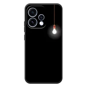 Чохол з картинками на чорному фоні для OPPO Reno 15 (Лампочка)