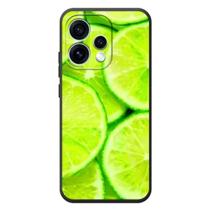 Чехол с изображением вкусной еды для OPPO Reno 15 (Лайм)