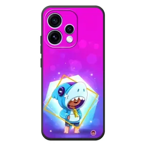 Чехол Бравл Старс для OPPO Reno 15 (Леон в костюме Акулы)