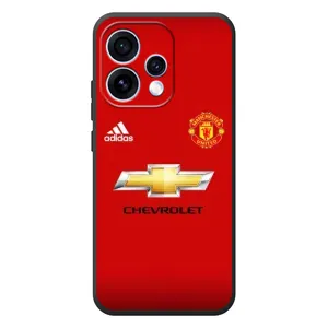 Силиконовые Чехлы принт Футбол на OPPO Reno 15 (Man United)