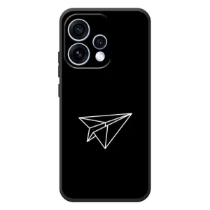 Чохол з картинками на чорному фоні для OPPO Reno 15 (Літак)