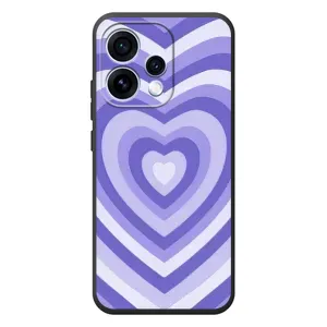 Чехлы с тематикой "Маленькие Сердечки" на OPPO Reno 15 (Сердце фиолет)
