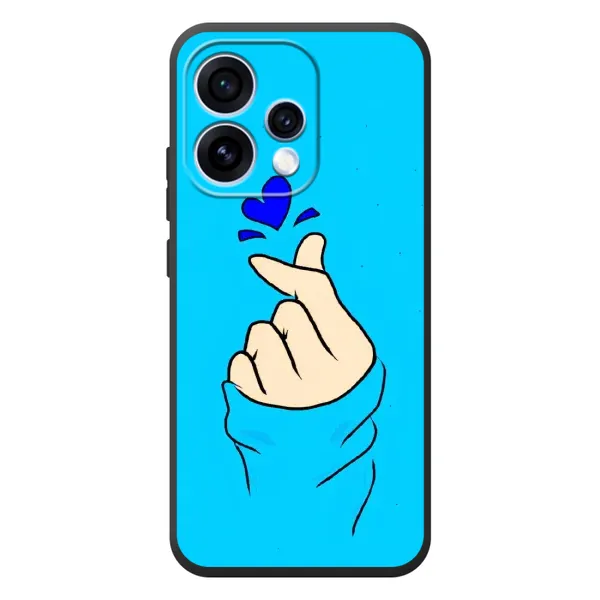 Чехол с рисунком «Сердце на синем» для OPPO Reno 15 Чехол с рисунком «Сердце на синем» для OPPO Reno 15