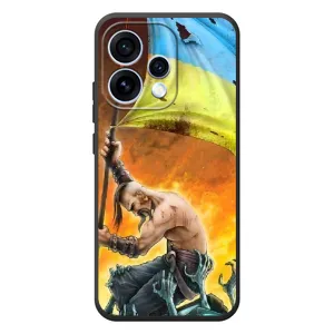 Чехол с картинкой (Патриотический КОЗАК) на OPPO Reno 15 (Сильный Козак)