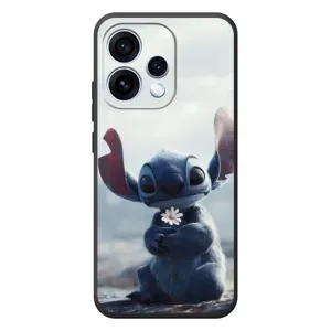 Чехол с рисунком Стич для OPPO Reno 15 (Стич с цветочком)