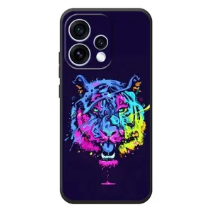 Силіконовий бампер з картинкою звірів для OPPO Reno 15 (Тигр-Арт)