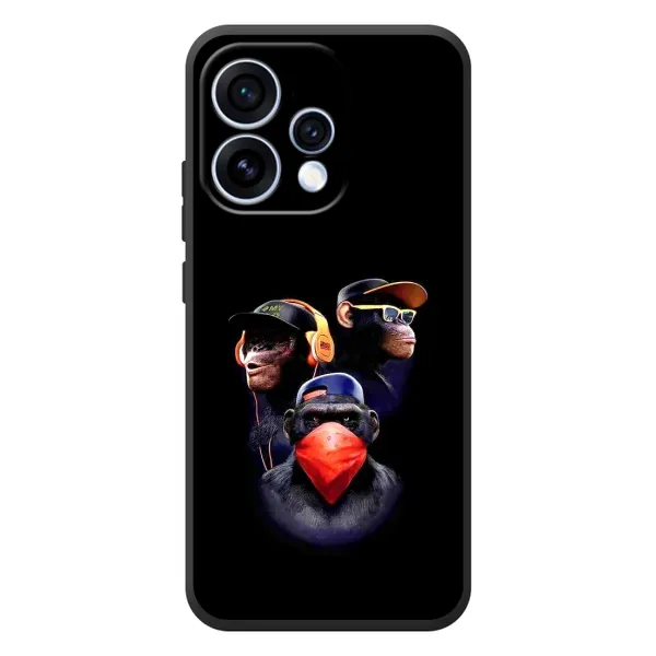 Чехол с рисунком «Три обезьяны» для OPPO Reno 15