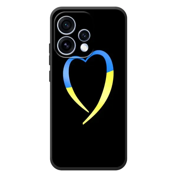 Чехол с рисунком «Украинское сердце» для OPPO Reno 15 Чехол с рисунком «Украинское сердце» для OPPO Reno 15