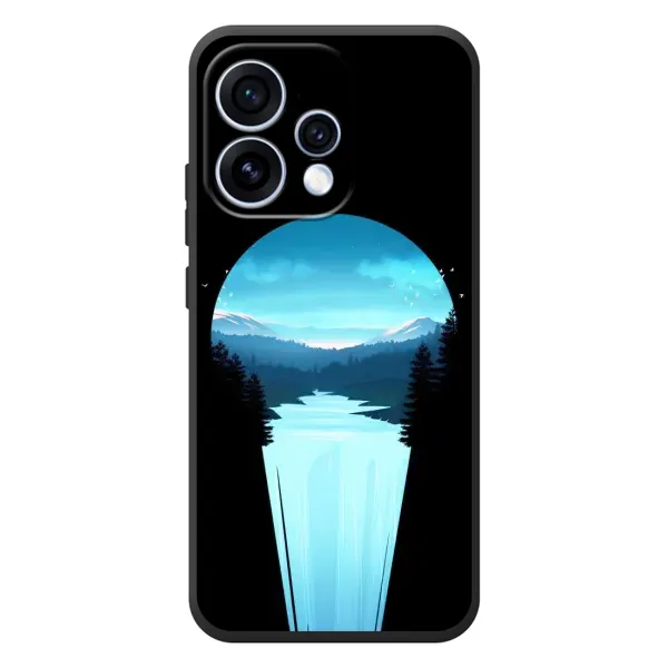 Чехол с рисунком «Синий Водопад» для OPPO Reno 15 Чехол с рисунком «Синий Водопад» для OPPO Reno 15