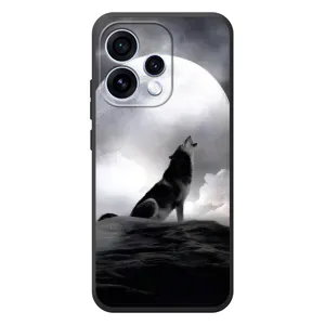 Чохол з Вовком на OPPO Reno 15 (Вовк і місяць)
