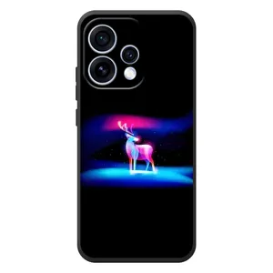 Силіконовий бампер з картинкою звірів для OPPO Reno 15 (Яскравий олень)