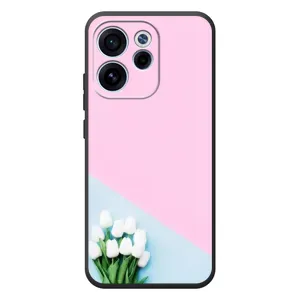 Чохли з картинкою (Тюльпани) на OPPO Ꙇeno 15F (Білі тюльпани)