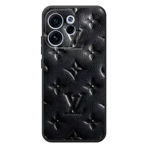 Текстурний Чохол Louis Vuitton для OPPO Ꙇeno 15F (Чорний ЛВ)