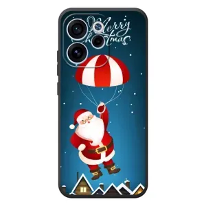 Чохол з зимовим принтом для OPPO Ꙇeno 15F (Дід Мороз)