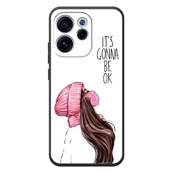 Чехол с рисунком «Девушка в маске» для OPPO Reno 15F Чехол с рисунком «Девушка в маске» для OPPO Reno 15F