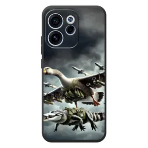 Чохол з мемами траралело тралала для OPPO Reno 15F (Гусіні і крокоділо)