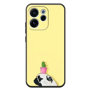 Бампер для OPPO Reno 15F з картинкою "Песики" (Кактус на голові)