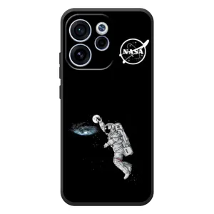Силіконовый бампер з принтом "Наса" на OPPO Reno 15F (Космонавт баскетболіст)