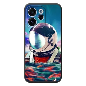 Силиконовый Чехол с принтом "Космонавты" на OPPO Reno 15F (Космонавт в воде)