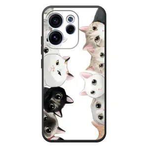 Силіконовий чохол з котиком для OPPO Reno 15F (Коти)