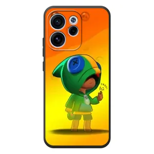 Чехол Бравл Старс для OPPO Reno 15F (LEON в кофте)