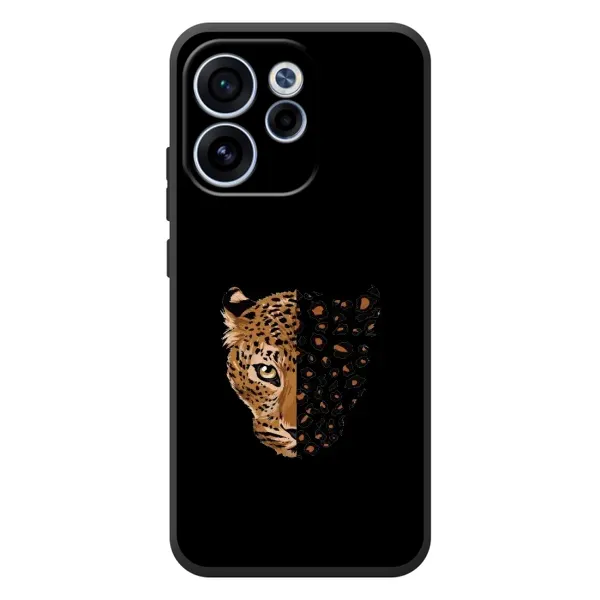 Чехол с рисунком «Леопард на черном» для OPPO Reno 15F Чехол с рисунком «Леопард на черном» для OPPO Reno 15F