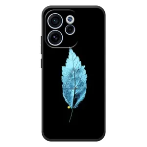 Чехол с картинками на черном фоне для OPPO Reno 15F (Листочек)