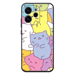 Бампер з зображенням Котиків для OPPO Ꙇeno 15F (Милі котики)